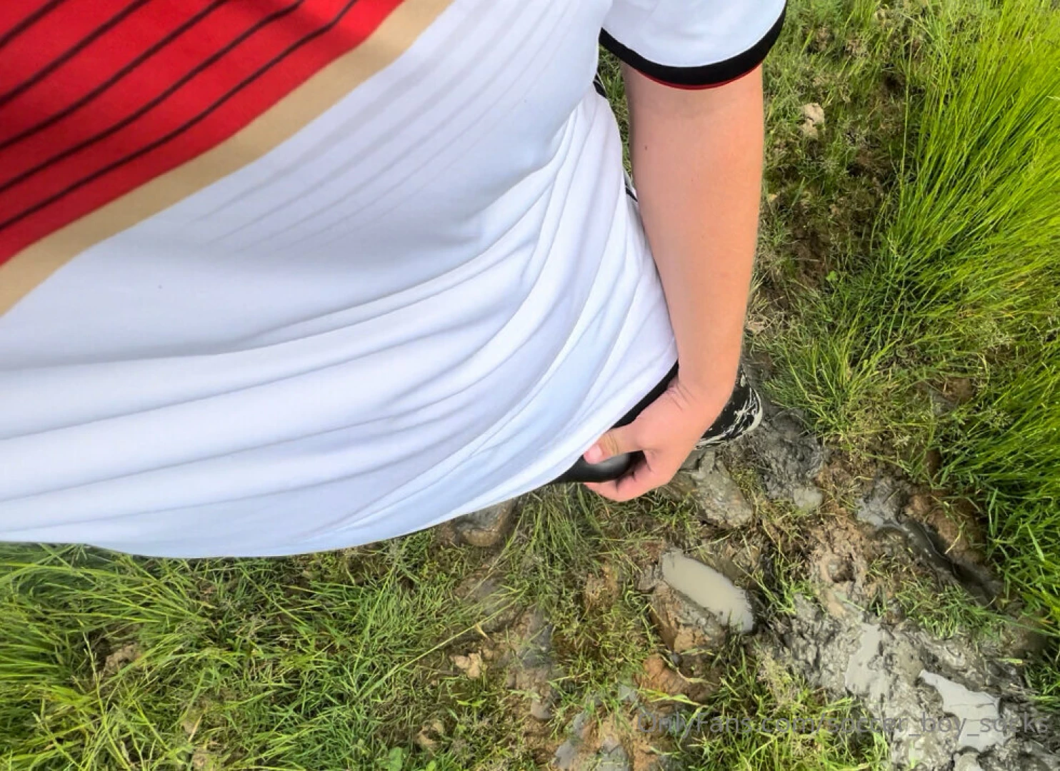Adventure in mud in soccer gear and latex part 1 