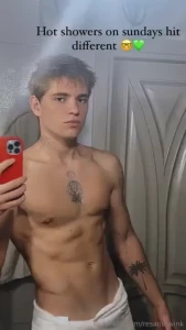 Who s getting a shower with me