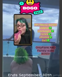 Don t miss my bogo buy one get one monthly subscription annnddddd menu