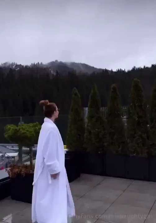 I felt like a model a little fashion show in a robe 