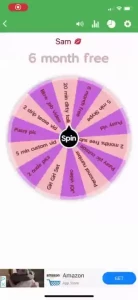 Sams spin the wheel congratulations