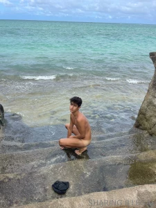 Beach side chilling you can definitely say i m one with nature hope