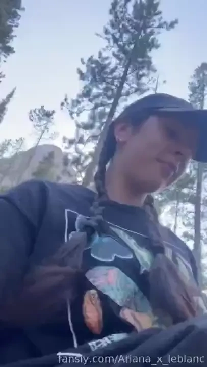 Quickie on the side of a mountain squirt cuckholding bigass queef part 2 