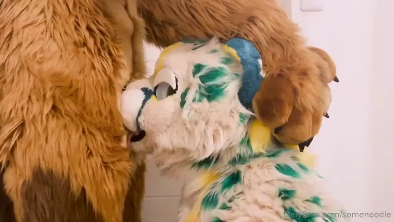 When a pent-up yote rubs his cock on your face all you can do is obey 