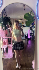 Daddy told me to put this skirt on with no panties so i did