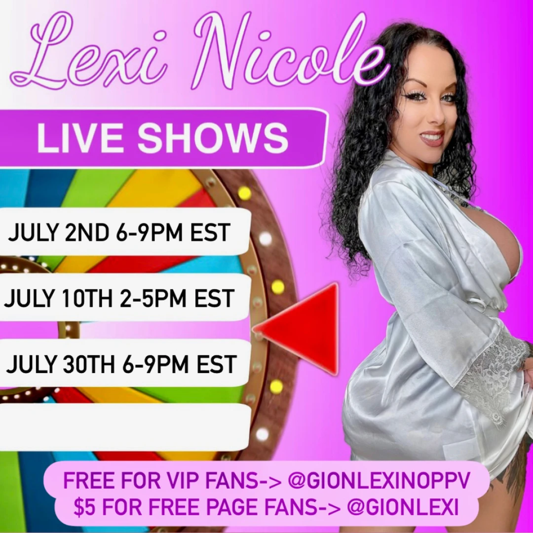 July live show schedule save the dates i ve got 3 live shows scheduled part 1 