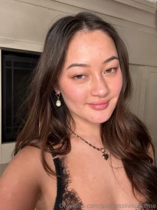 Taking a selfie with my new black strappy lingerie i m excited to see