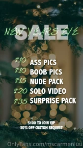 Last sale of the year all day