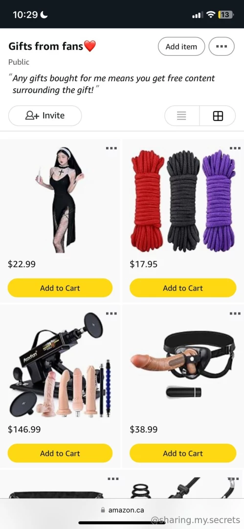 Buy me anything from my wish lists this valentines day offer goes from 