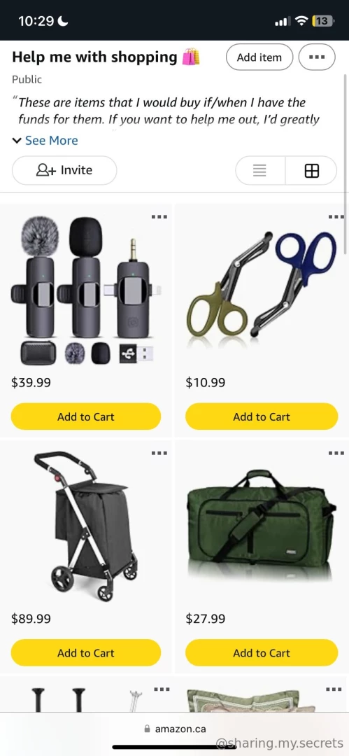 Buy me anything from my wish lists this valentines day offer goes from part 1 