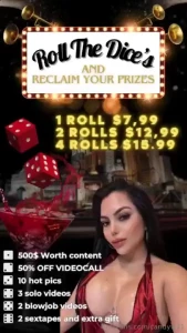 Do you roll the dice with me