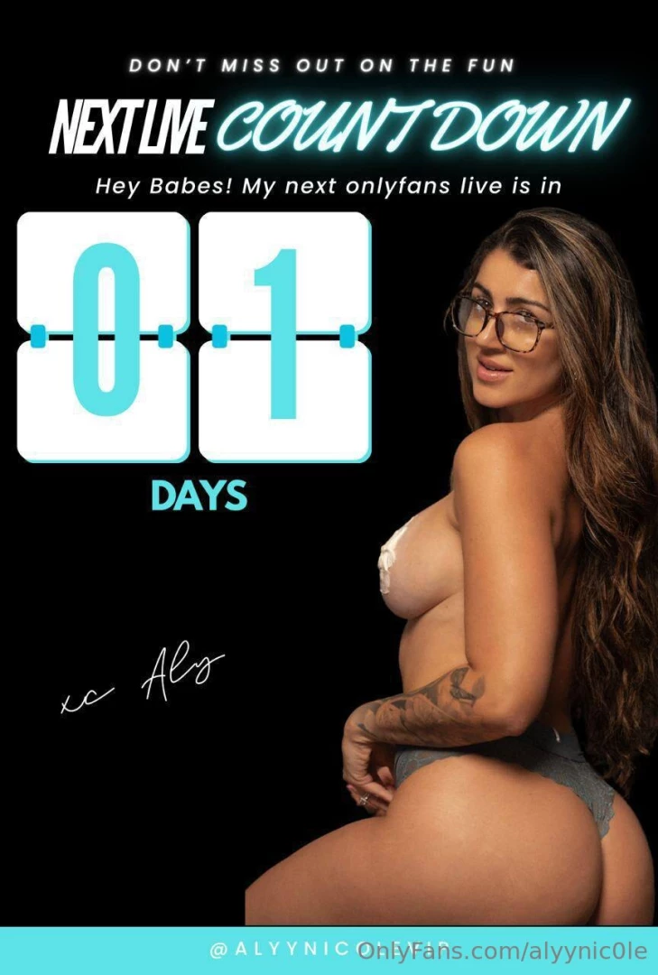 Hey babe i m going live tomorrow at 10pm est promise you ll cum see me 