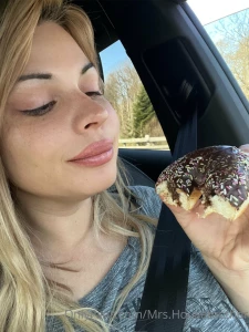 On the way to swim with a delicious breakfast