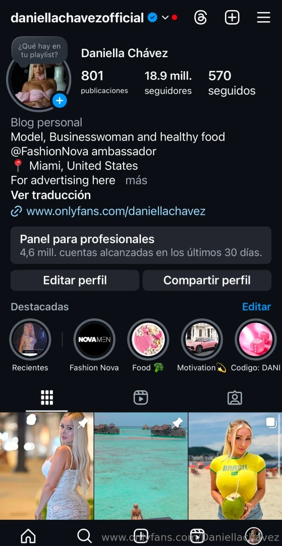 Www instagram com daniellachavezofficial 