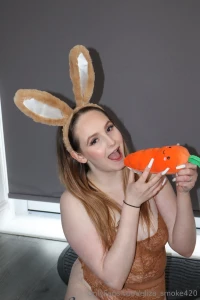 Would you fun my slutty bunny mouth