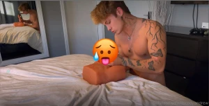 Solo male sex toy blow job 10 minutes of me giving this big cock the part 2