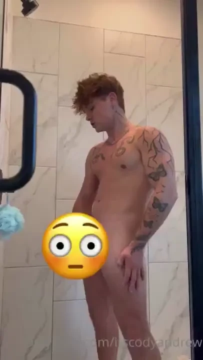 New shower and jerk off cum video here s sexy video of me taking a 