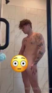 New shower and jerk off cum video here s sexy video of me taking a