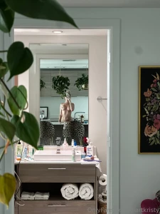 I look cute naked in the kitchen