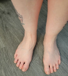 Toes tops of feet amp calves