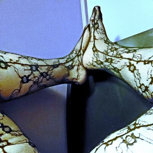 Feet in fishnets part 4