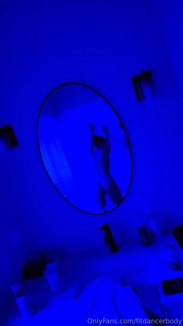 Setting the mood before some fun in the steam shower 