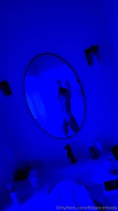 Setting the mood before some fun in the steam shower