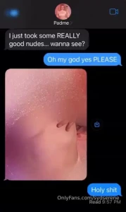 Want to see what she sent check your dms