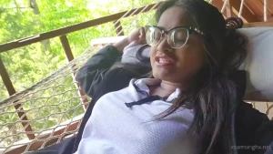 First actual photo or video in the hammock- and yes i fell off of it