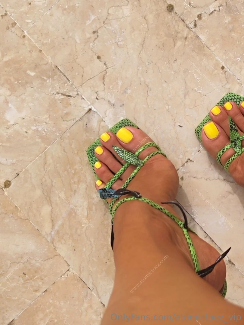 Exotic shoes exotic nail colour exotic feet part 7 