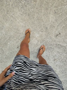 French pedicure and elegant slides part 3