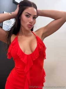 Feeling cute and sexy in this red dress