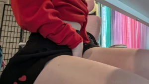 What re you doing under my desk senpai