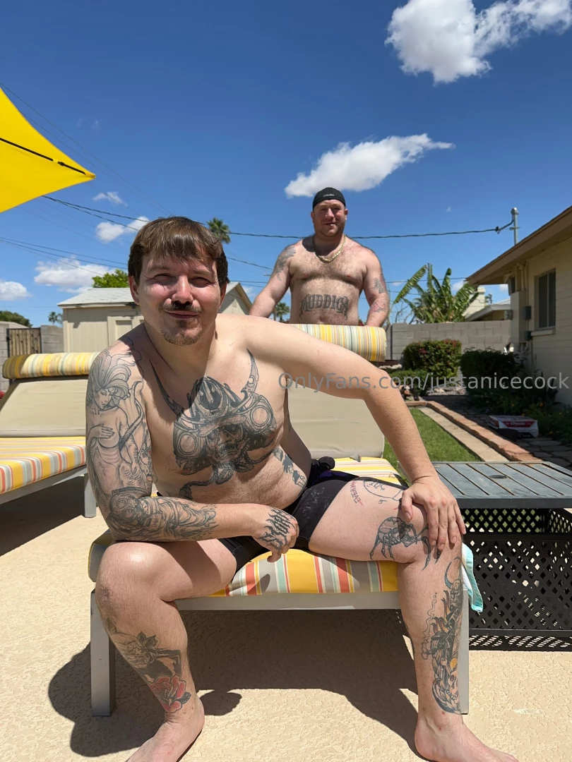 Just two thick boys enjoying the arizona heat are you excited to see 