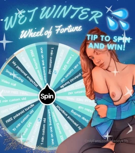 daddykels - Special winter pricing super high stakes wheel each spin wins - - - - 