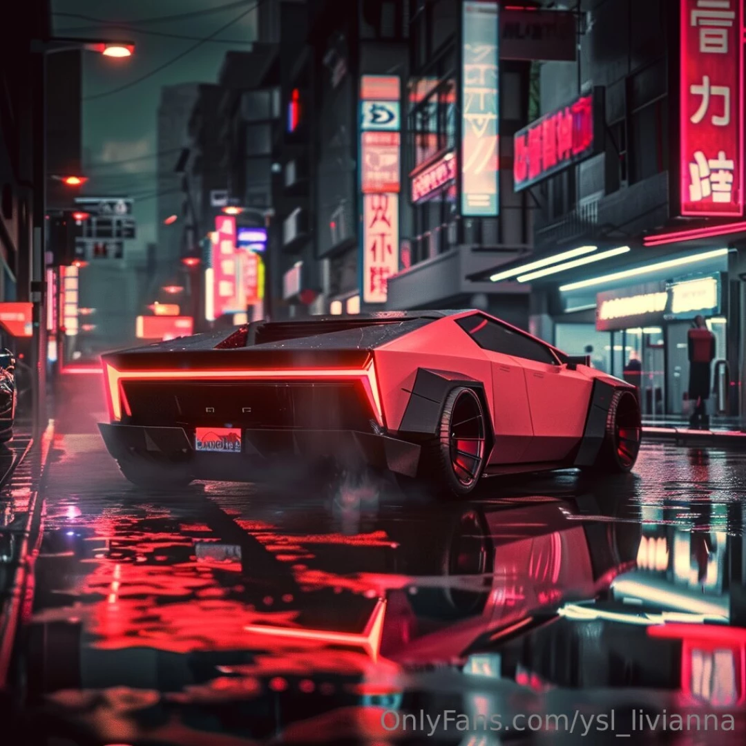 I love making art it makes me so happy this is a hybrid tesla delorian 