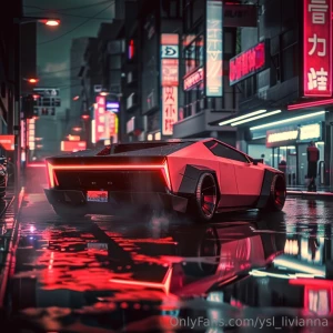 I love making art it makes me so happy this is a hybrid tesla delorian
