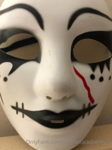 I wish i had more masks like this one does it scare you does it turn