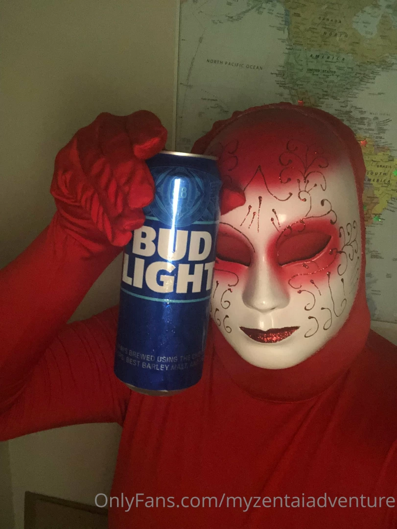 Drinking it up and suiting up before a videocall with a fellow zentai part 2 