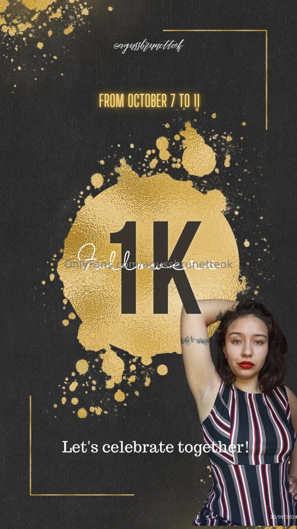 From octuber 7 to 11 next week i will be celebrating with all of you 