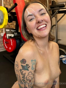 The sexy littleeviejones after her gym session with marcrosexxx new part 1