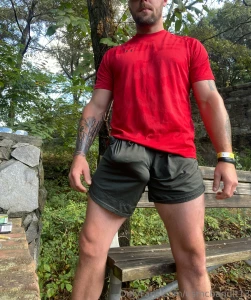 Afternoon hike with my raging boner enjoy the view boys and girls