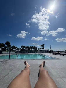Perfect day by the pool now i just someone to lotion my legs you