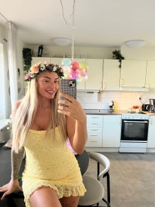 Selfie hoppas du hade en fin midsommarafton