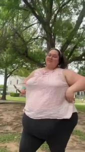 Something about this blouse i wore out today the way it shows off my part 1