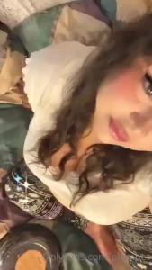 I love laying in bed with this cake i m about to eat