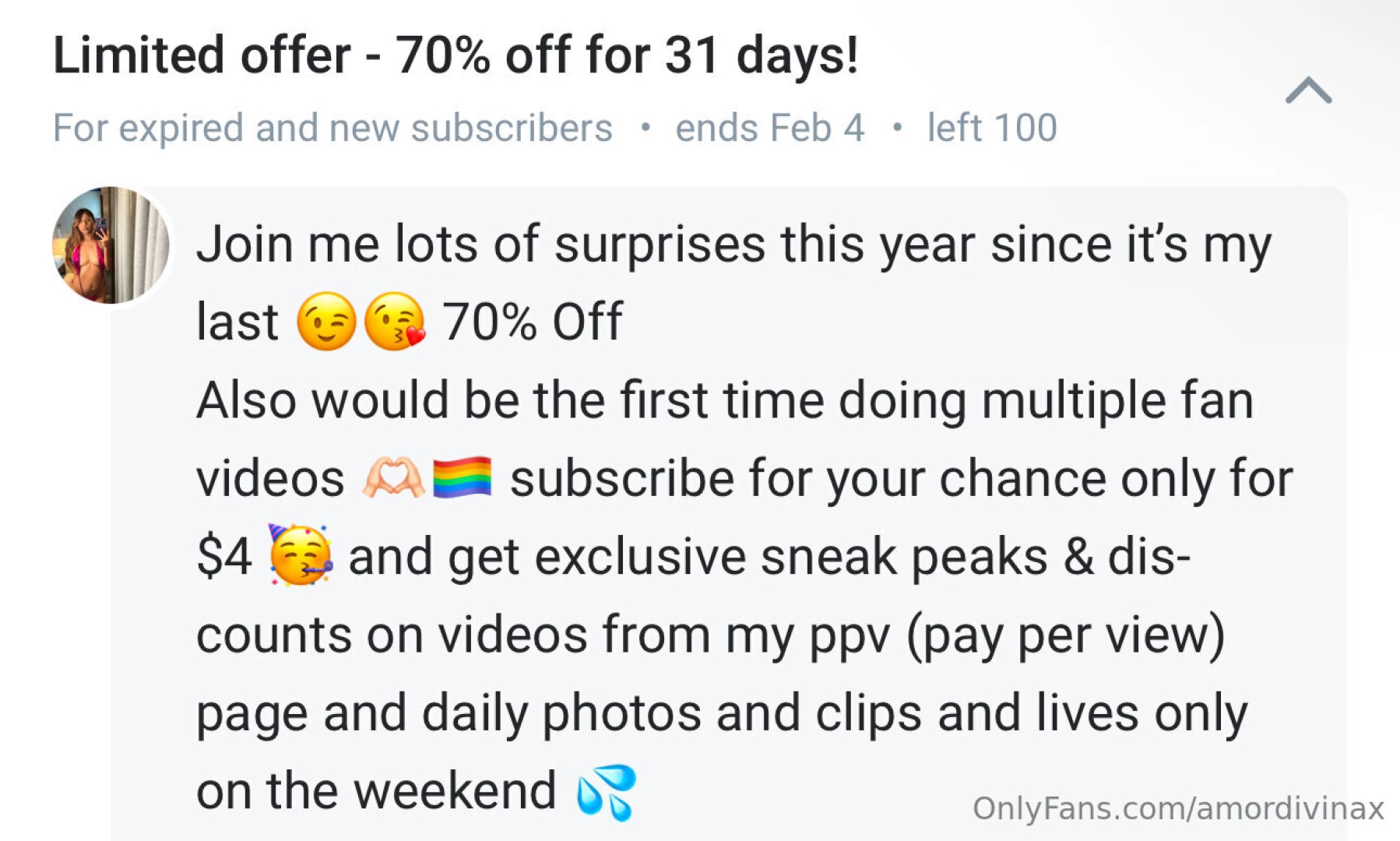 Join me lots of surprises this year since it s my last 70 off also 