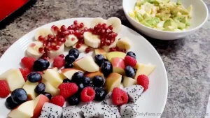 Fruit eggs with avocado amp coffee mmm