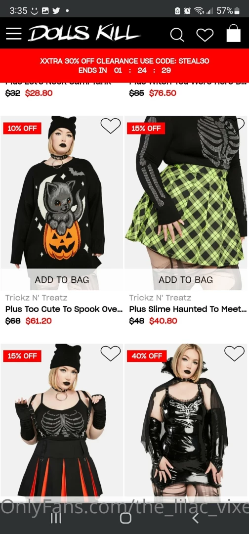 Omg someone please spoil me with a dolls kill shopping spreeeee i m a part 2 