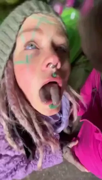 Face fucked by a graffiti artist in a private abounded building i part 2 